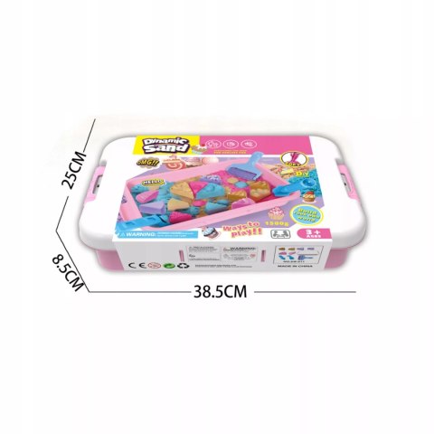 Piasek Kinetyczny dla dzieci Magiczny cukiernia babeczki 1,5 kg Foremki 3+