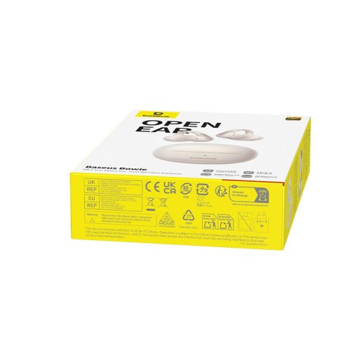 Słuchawki bezprzewodowe z klipsem otwarta konstrukcja Bowie MC1 Pro OWS - białe