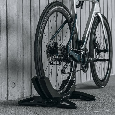 Stojak rowerowy serwisowy stabilny na koło roweru 3-8 cm - czarny