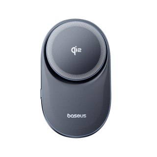 Uchwyt magnetyczny z ładowarką indukcyjną do smartfona na kratkę nawiewu Qi2- czarny