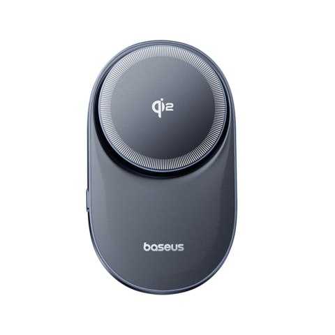Uchwyt magnetyczny z ładowarką indukcyjną do smartfona na kratkę nawiewu Qi2- czarny