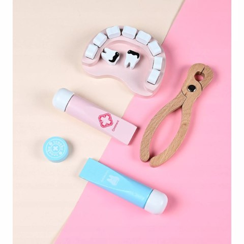 Zestaw Lekarski Mały Doktor XXL Apteczka Dentysta 3+ drewniane elementy