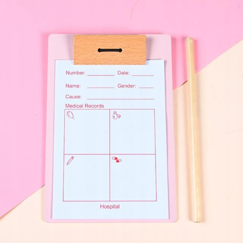 Zestaw Lekarski Mały Doktor XXL Apteczka Dentysta 3+ drewniane elementy