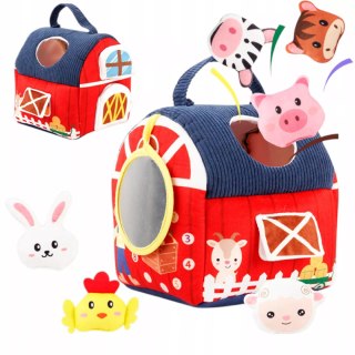 Zestaw Montessori 7w1 Farma Sensoryczna Domek 6-12 m+ dla dzieci