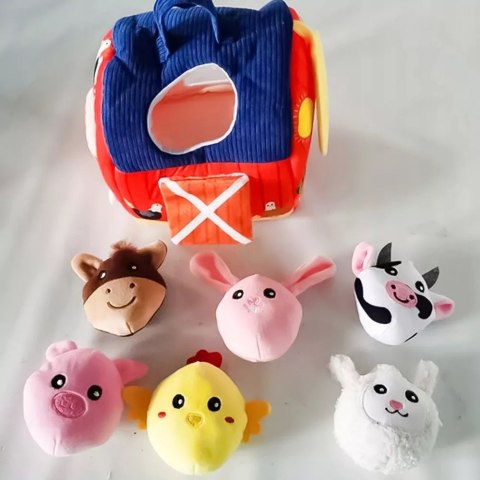 Zestaw Montessori 7w1 Farma Sensoryczna Domek 6-12 m+ dla dzieci