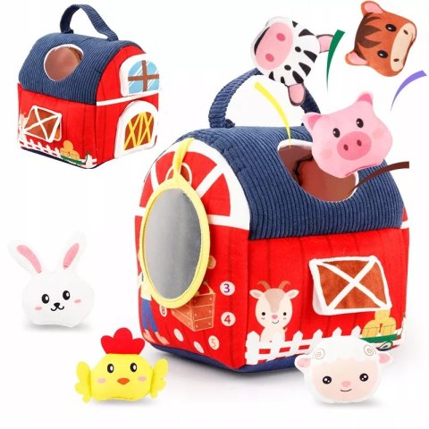 Zestaw Montessori 7w1 Farma Sensoryczna Domek 6-12 m+ dla dzieci
