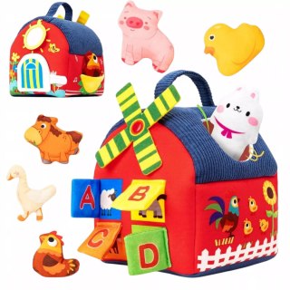 Zestaw Montessori 7w1 Farma Sensoryczna Domek Wiatrak 6-12 m+ dla dzieci