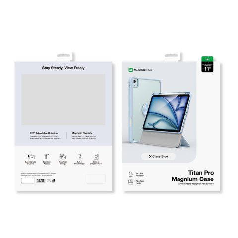 Etui pokrowiec magnetyczny na iPad Air M3 11'' - niebieskie