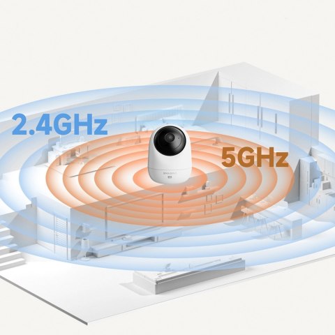 Kamera wewnętrzna do monitoringu 2K IR Wi-Fi Bluetooth - biała