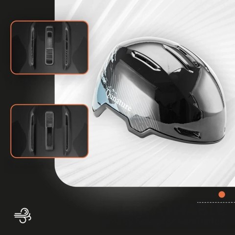 Kask narciarski snowboardowy z nausznikami rozmiar L - czarny