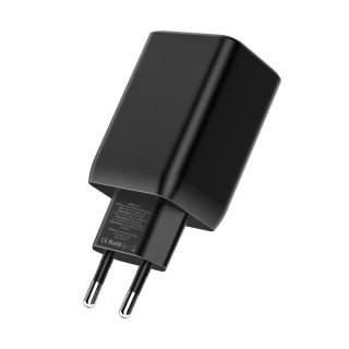 Ładowarka sieciowa USB-C USB-A C65W PD 65W QC - biała