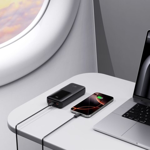 Powerbank 20000mAh USB-A USB-C 22.5W PB02 - czarny