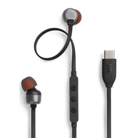 Słuchawki dokanałowe przewodowe USB-C JBL Tune 310C - czarne