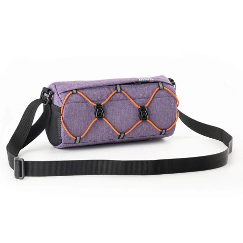 Torba rowerowa na kierownicę z paskiem 2.2L - fioletowa