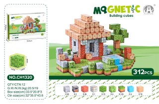 Zestaw Kostek, Klocków Magnetycznych 312el.
