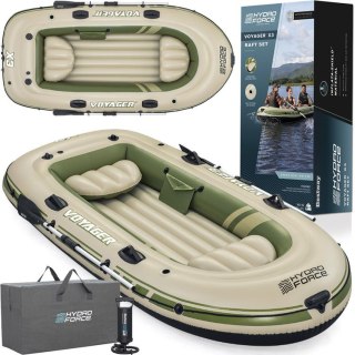 Bestway Dmuchany 3osob Ponton + wiosła 294 x 137cm Voyager X3 Raft 65164