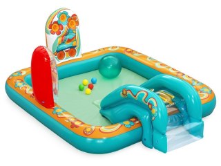 Bestway Dmuchany wodny plac zabaw Zjeżdżalnia + zraszacz + piłki 53164