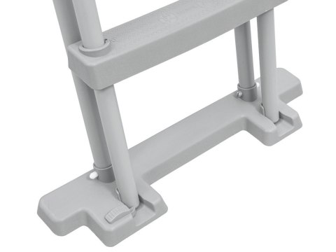 Bestway Drabinka do basenu 132cm - bezpieczna antypoślizgowa metalowa 58332