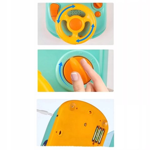 Interaktywna Kierownica Dla Dzieci Symulator Jazdy Tor wyścigowy dźwięki