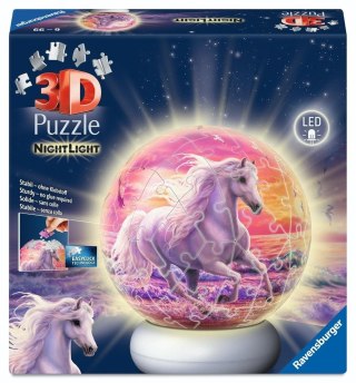 Puzzle 3D NightLight Horses on the Beach