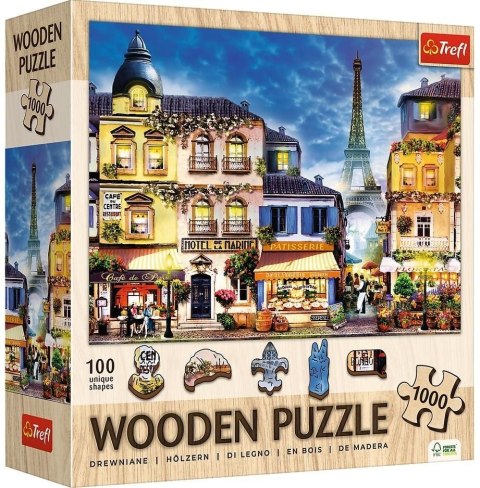 Puzzle drewniane 1000 Francuska uliczka TREFL