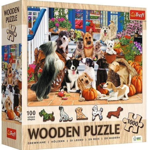 Puzzle drewniane 1000 Psia przyjaźń TREFL