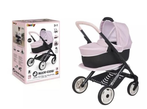 Smoby MC&Q Wózek 3w1 różowy