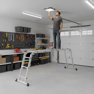 DRABINA ALUMINIOWA WIELOFUNKCYJNA 4X3 PRZEGUBOWA SKŁADANA 150 KG MODERNHOME