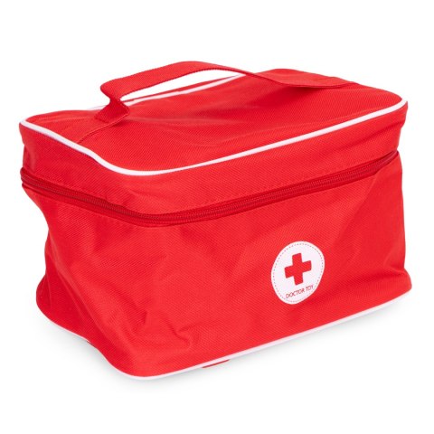 DREWNIANY ZESTAW MAŁEGO LEKARZA TORBA MEDYCZNA DLA DZIECI 28 ELEMENTÓW ECOTOYS