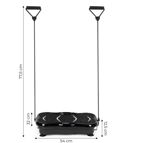 PLATFORMA WIBRACYJNA ANTYCELULITOWA MASAŻER Z EKSPANDERAMI + PILOT MODERNHOME