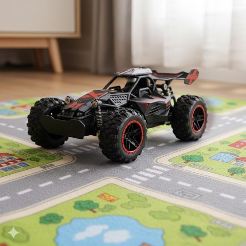 SAMOCHÓD ZDALNIE STEROWANY TERENOWY AUTO RC SKALA 1:18 NAPĘD NA TYŁ AKUMULATOR 3.7V 500MAH