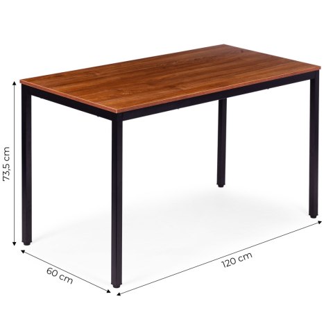 STÓŁ DO KUCHNI JADALNI DLA 4-5 OSÓB BIURKO KOMPUTEROWE 120X60 CM MODERNHOME