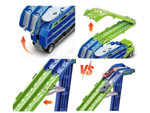 Transporter Z Wyrzutnią Ciężarówka Resoraki Duża Wyrzutnia Dla Aut Samochody Tir Laweta