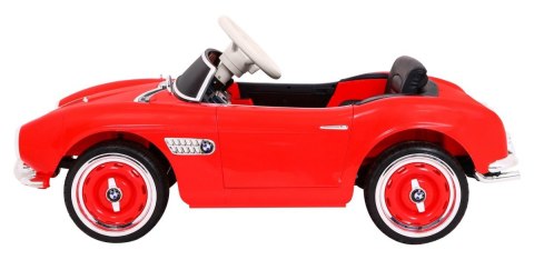 Autko BMW 507 Retro elektryczne dla dzieci Czerwony Roadster