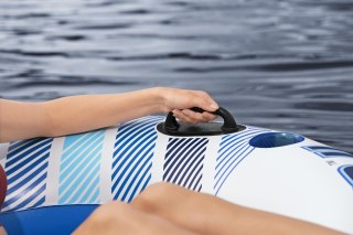 Dmuchany Materac do pływania dla 2 osób BESTWAY 240x122x50cm + Oparcia + Schowki