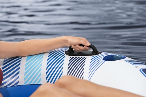 Dmuchany Materac do pływania dla 2 osób BESTWAY 240x122x50cm + Oparcia + Schowki