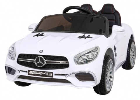 Mercedes Benz AMG SL65 S elektryczny dla dzieci Biały + Pilot