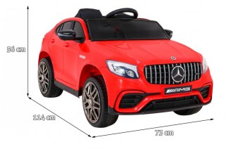 Mercedes Benz GLC63S dla dzieci Czerwony SUV + Pilot