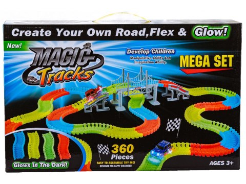 Kolorowy Tor Samochodowy Wyścigowy 360 El 2 Auta