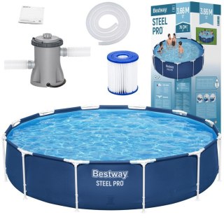 Bestway Basen stelażowy 366cm x 76cm 8w1 56681