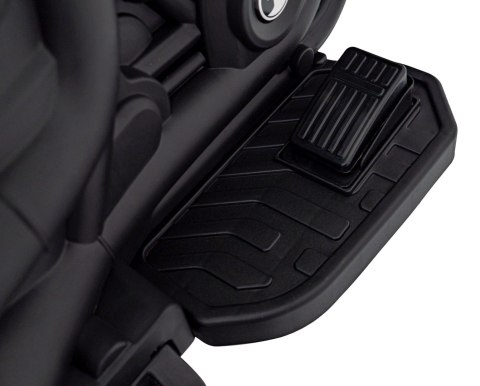 Motorek Chopper FASTER na akumulator dla dzieci Czerwony + Radio FM + Panel audio + LED