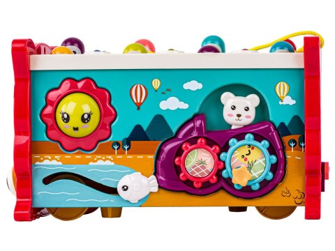 Edukacyjna, interaktywna zabawka dla dzieci 8w1, Cymbałki, Zegar