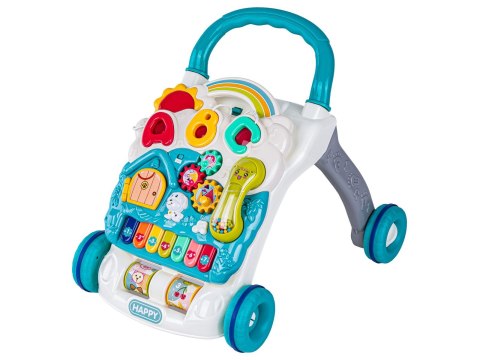Edukacyjny Chodzik dla dzieci, Jeździk Muzyczny, Pchacz Niebieski