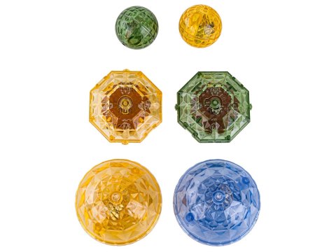 Konstrukcyjne Klocki Magnetyczne Świecące Elementy ZWIERZĘTA 124 El.