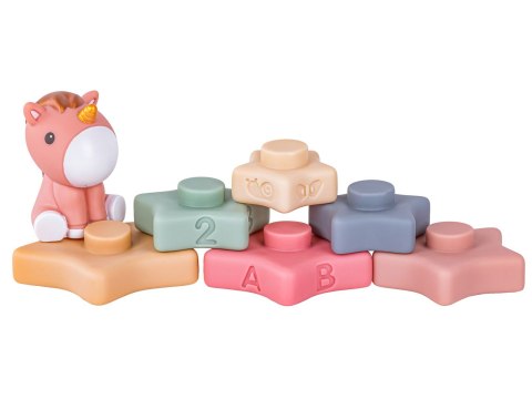 Zabawki Sensoryczne Miękkie klocki 6w1, Gryzak, Sensoryczna Wieża Karty Dla Dzieci