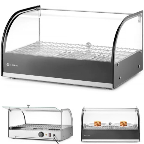 Witryna grzewcza do ekspozycji ciepłych potraw 1 x GN1/1 400W - Hendi 273982