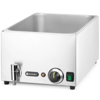 Bemar nastawny elektryczny wodny do GN1/1 150mm z kranikiem - Hendi 238912