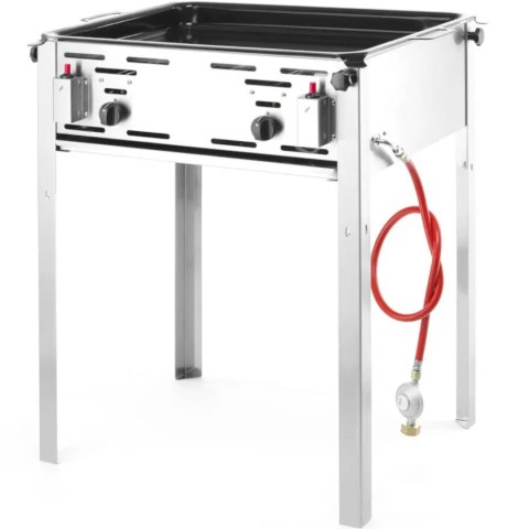 Grill gazowy z patelnią Grill Master Maxi 590x480mm 11.6kW - Hendi 154717