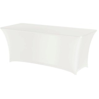 Obrus prostokątny bez prasowania 150x76 cm tkanina Jersey biały - Hendi 814390