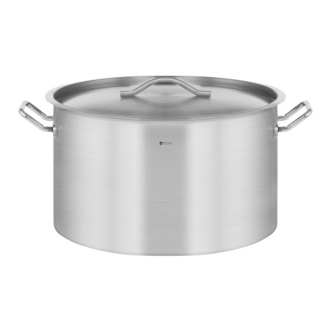 Garnek gastronomiczny z pokrywką stalowy nierdzewny do kuchenki indukcyjnej 58 L